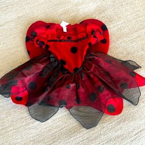 Koala kids 6-9 month red velvet lady bug costume